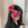 Girls' Princess Crown Bow Hair Clip - Korean Style Fairy Holiday Accessory