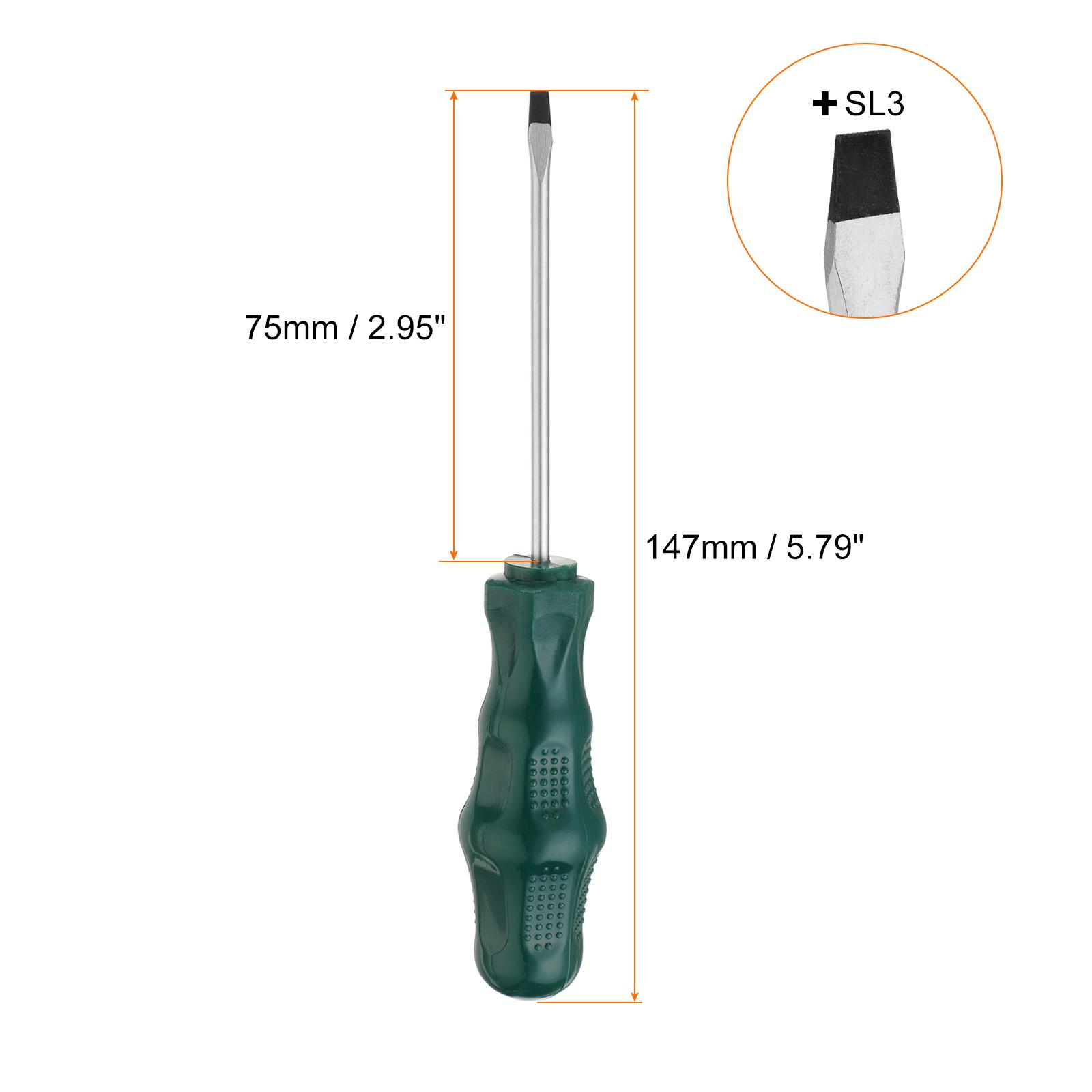 

SL3 SL5 SL6 PH0 PH1 PH2 Magnetic Phillips Slotted Screwdrivers CR-V Flat Head Cross Screwdriver with Handle Hand Tool DIY Repair 1pcs