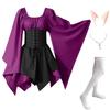 New Long-sleeved Women's Renaissance Medieval Dress