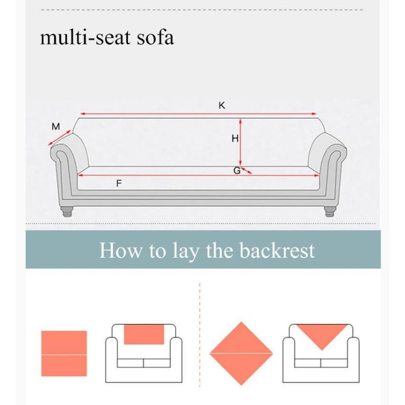 Living Room Cotton Sofa Towel Anti -Pet Scratch Protection Sofa Cover Linen Sofa Cushion Cover Universal Non -Slip Cushion Plain