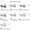 Retro Frameless Sunglasses Women Brand Designer Rimless Gradient Sun Glasses Fashion Shades Cutting Lens Metal Eyewear