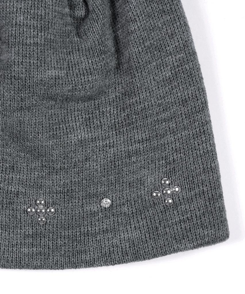 KAIFAI Kf Studded Beanie (Grey) K25Ze185