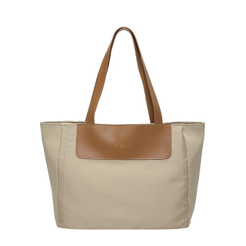 Bolsa Tote Feminina Estilosa de Grande Capacidade 2024 Nova Bolsa de Ombro de Primavera Para o Trabalho Moda de Rua