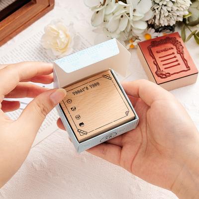 Retro Wooden Calendar Hand Account Seals Are Suitable for DIY Scrapbooking Letters Cards Art Crafts Decoration