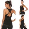 Women Loose Open Racerback U Neck Activewear Yoga Workout Fitness Vest Tank Top