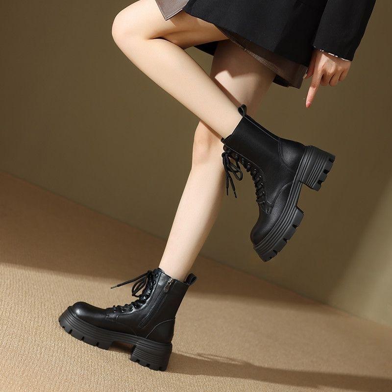 Foreign style small short boots women's shoes new spring and autumn versatile explosion British style Martin boots
