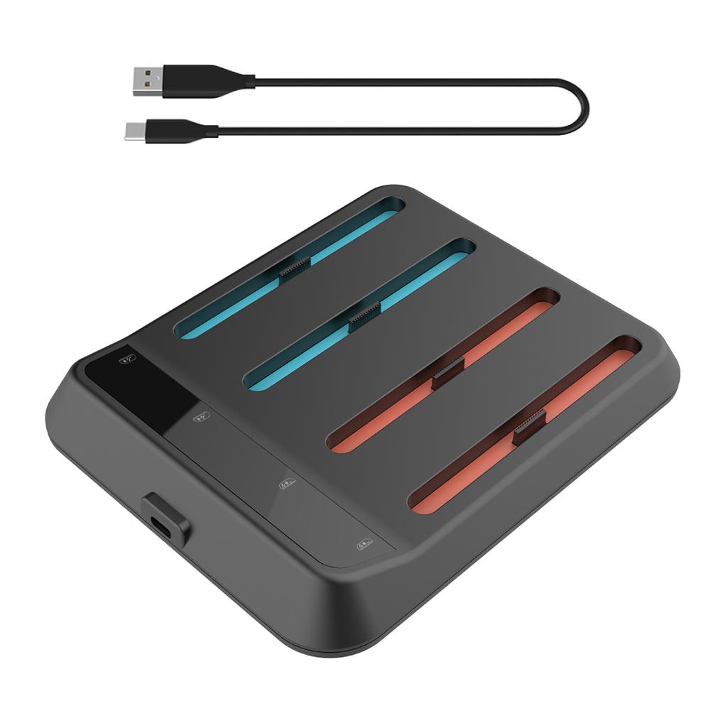 Controller Charger Dock for Nintendo Switch 2 Joycons Charging Stand Station for Nintendo Switch Accessories Support 4 Joy-con