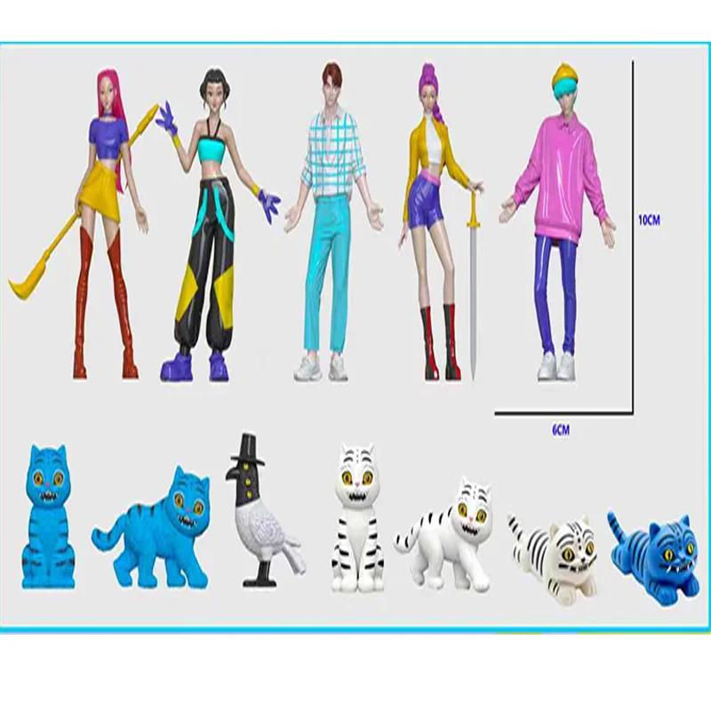 24Pcs Random Blind Box Anime KPop Demon Hunters Girl Group RUMI MIRA ZOEY Figure Action Pvc Models Toy Ornaments Gifts