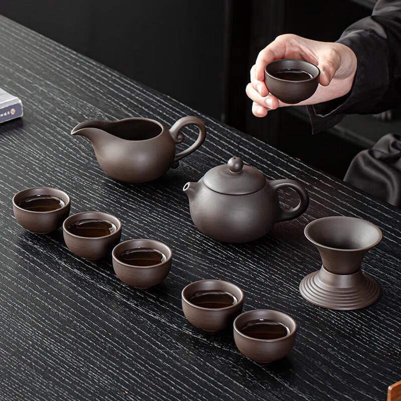 Chá Tīng Premium Chinese Zisha Kung Fu Tea Set (10-Piece)