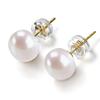 CAOSHI Elegant Versatile Stud Earrings Female Simulated Pearl Accessories for Daily Life Graceful Jewelry for Wedding Ceremony