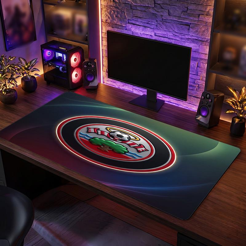 Southampton Football Print Large Mouse Pad, Anti-Slip Extended Gaming Desk Mat for Office Home