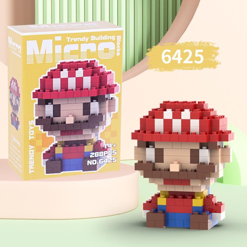 Micro-particle Cartoon Figure Building Blocks: Educational Toys & Small Gifts For Kids