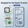 Cartoon Anti-Drop Transparent Soft Silicone Phone Case with Lens Protection for Xiaomi