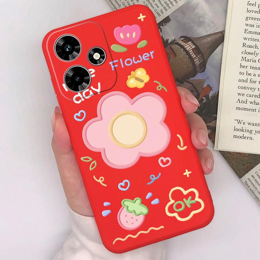 For Infinix Hot 30 20 12 11 Play 30i 20i 20S 12i 11S Phone Covers Cute Couple Piggy Patterns Matte Silicone Fashion Cases For Infinix Cellphone Caisng