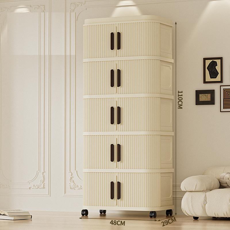 Folding Storage Cabinet Storage Box Multi-layer Wardrobe Multi-layer Clothes Storage Cabinet Foldable Transparent Storage Cabinet