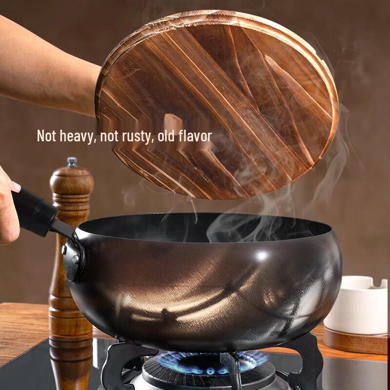 LISM Hand-Forged Non-Stick Iron Wok