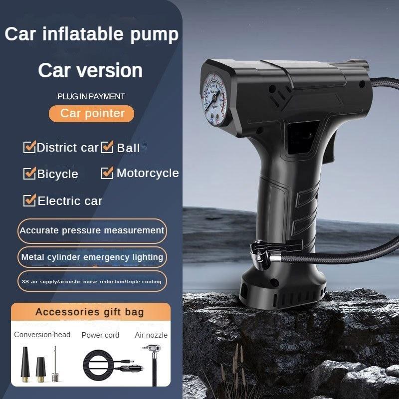

80W Anti Freeze Electric Pump Car Mounted Large Battery Inflation Pump Portable Wireless Air Pump Equipped with LED