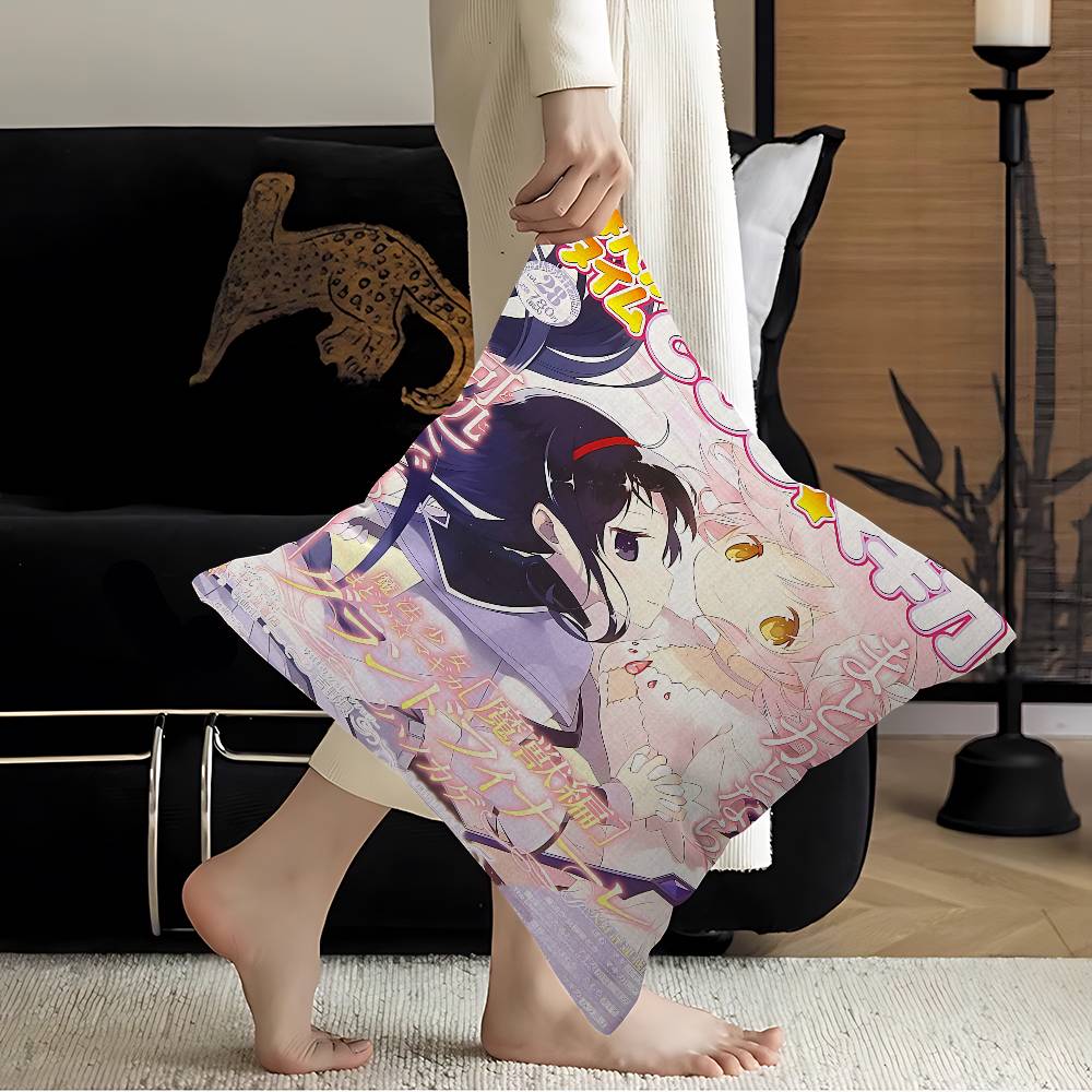 Puella Magi Madoka Magica Animes Personalized Pillow Cover Kids Bedroom Wild Party Decor Pillowcase Kid Birthday Shower Gift
