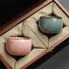 Premium Chinese Kung Fu Tea Set Zen Meditation Master Cup Gift for Couples Him Her Porcelain Tea Cup Bowl for Oolong TeaCeremony