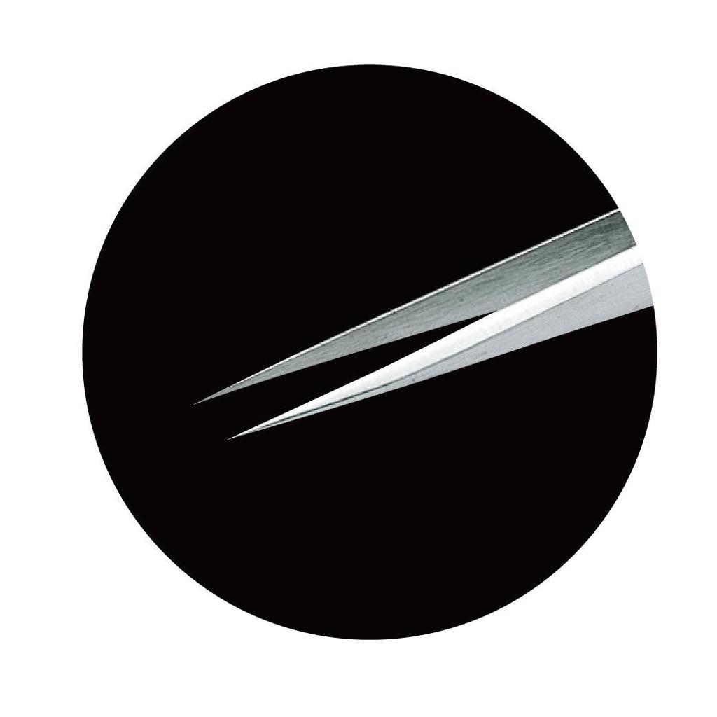 HOZAN P-670 Precision Tweezers, Fully Non-Magnetic, 120mm Long, 6mm Opening, 0.15mm Tip Width, Straight
