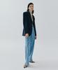 VEDERMI Heart Pattern Light Blue Denim Pants
