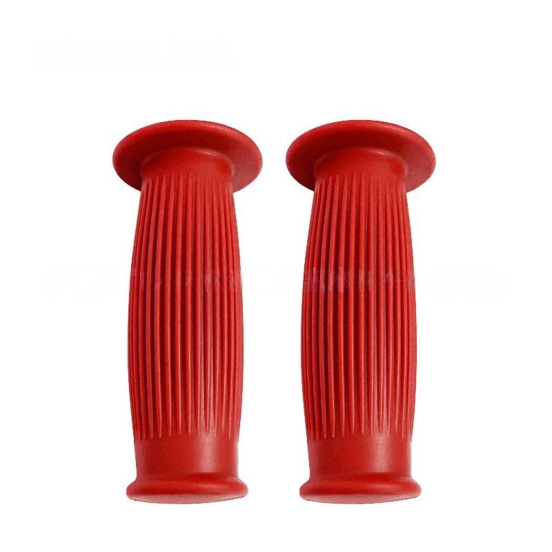 22MM Vintage Rubber Moto Handlebar Grips Anti-Slip Universal Fit for Cafe Racer Old School Bike Mod