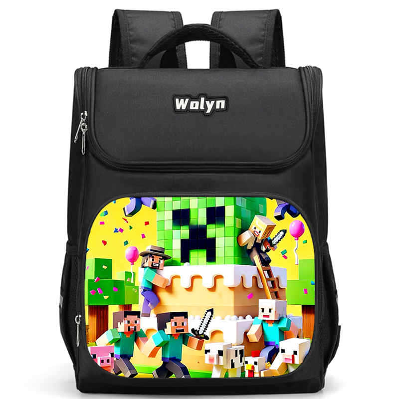 Minecraft Schoolbag Multi-Functional High-Value Spine Protection To Reduce The Burden, A Must-Have Comfortable Backpack For Students