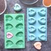 Mini 8 Cavity Heart Doughnut Silicone Mousse Cake Mold 3D Muffin Cake Baking Tools Decorating Valentine's Day Gift