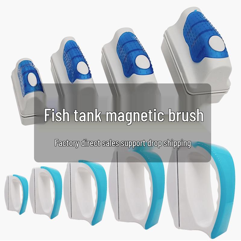 Magnetic Algae Scraper: Double-Sided Fish Tank Brush with Cleaning Tool