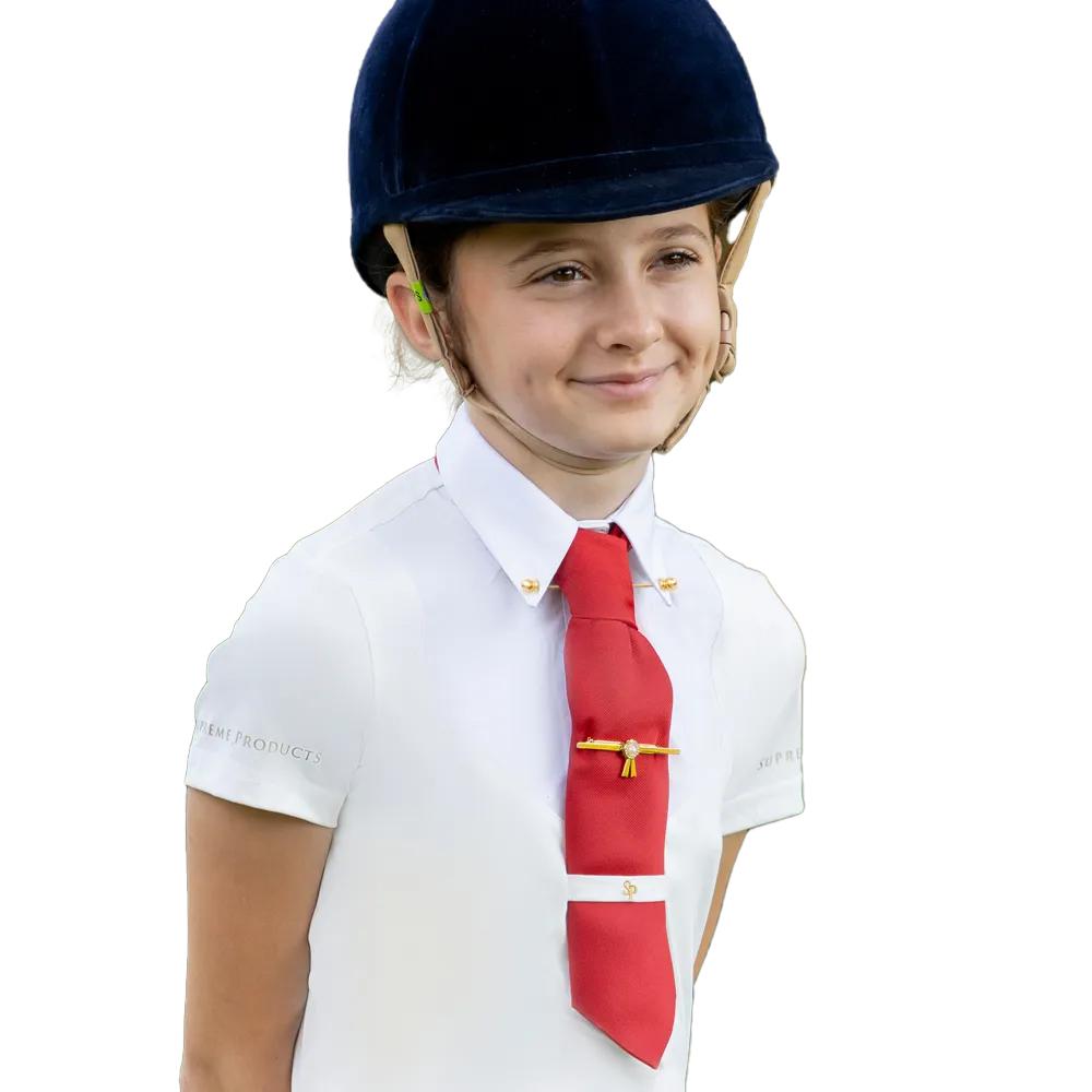 Supreme Products Childrens/Kids Champion Show Rider Button Short-Sleeved Competition Shirt