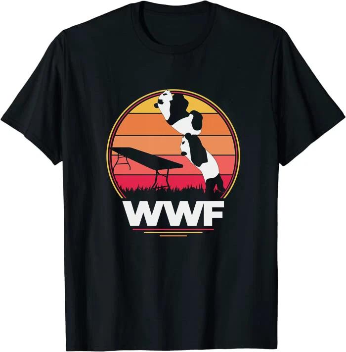 WWF Panda Wrestling Gift Classic T-Shirt M-3XL XL