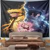 Epic Ninja Trio Clash Artwork Pattern Wall Hanging Tapestry Decorative Tapestry Home Decor for Bedroom and Living Room