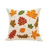 New Pumpkin Tufted Throw Pillow Cover Rustic Style Maple Leaves Cushion Cover Soft Square Pillow Covers Fall Decor