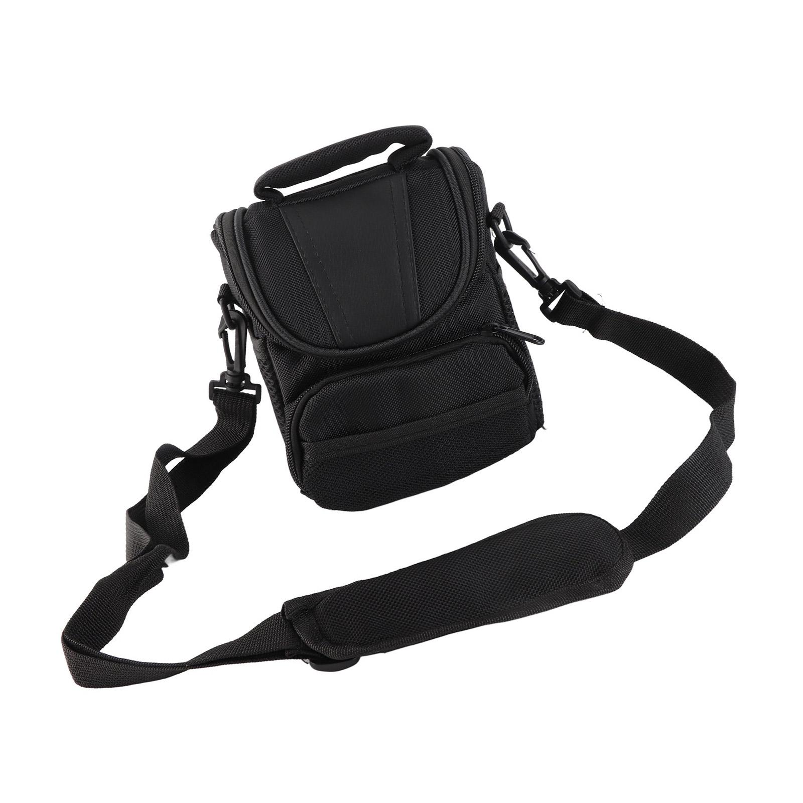 

Travel Friendly DSLR Shoulder Bag Sponge Cushioning Waterproof Nylon Exterior Multiple Storage Pockets For Photographers 1
