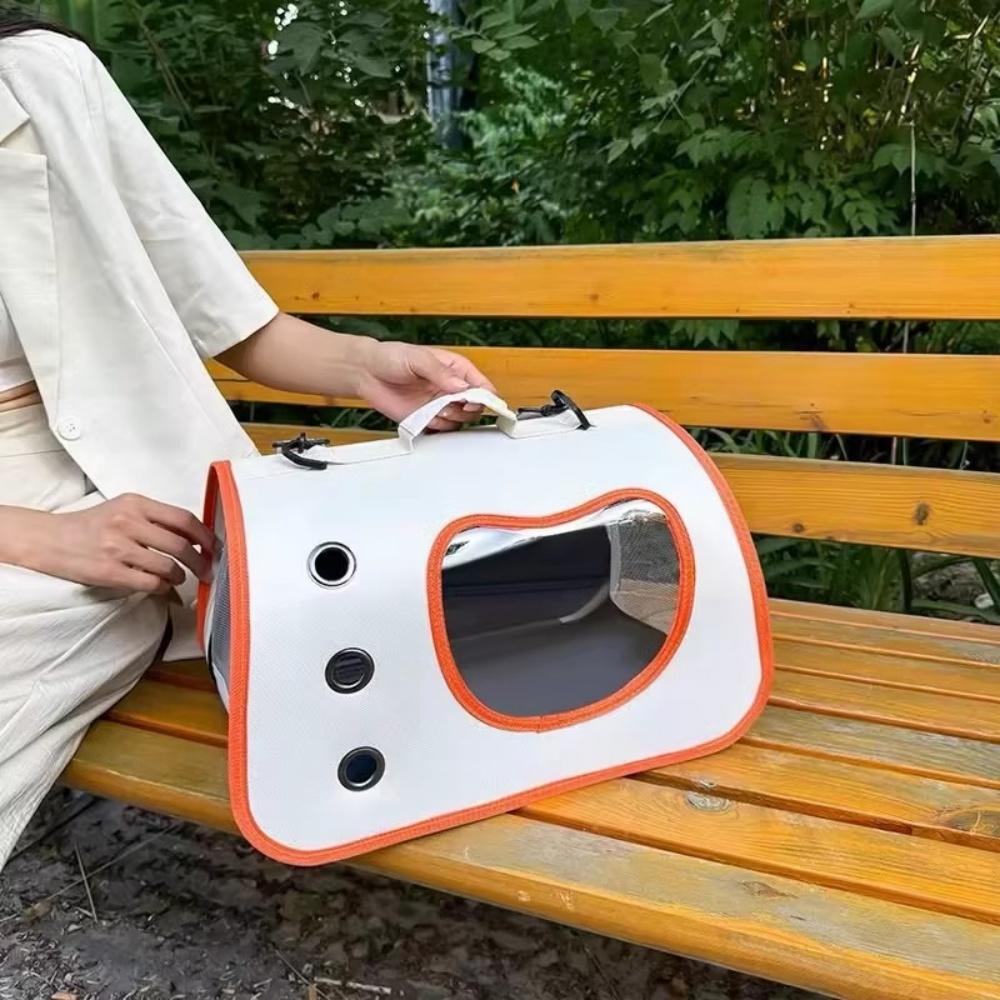 Pet Shoulder Crossbody Bag Breathable and Portable Pet Outing Cat Dog Backpack Outdoor Travel Handbag Foldable Outing Pet Bag