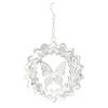 Stainless Steel Reflective Wind Spinners Outdoor Garden Decor Sparkly Wind Spinner Bird Devices