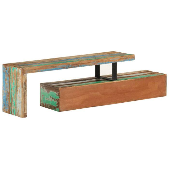 VidaXL Meuble TV Bois de récupération massif 351678