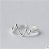 Korean Trendsetter Twisted s925 Silver Plated Ring for Women - Fashionable Index Finger Jewelry