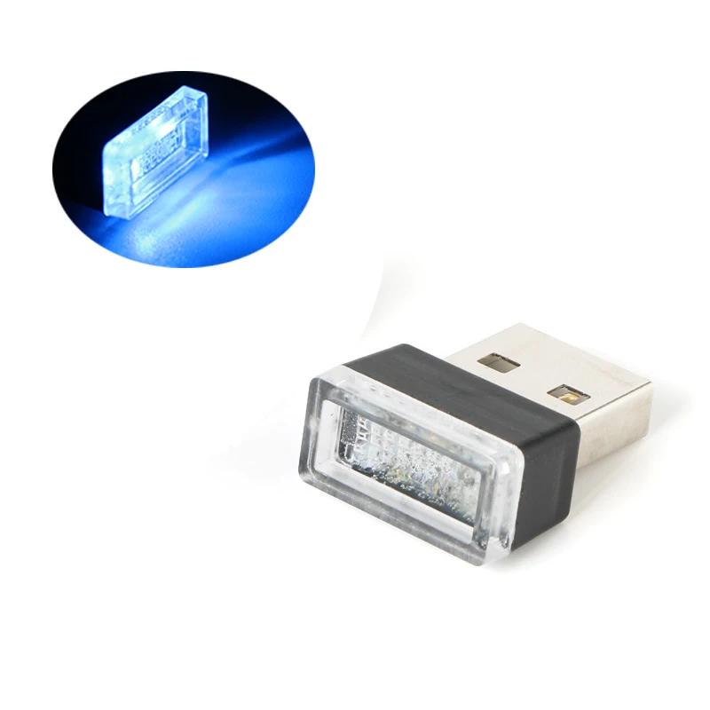 Mini LED Car Light USB Auto Interior Atmosphere Light Neon Ambient Decorative Lamp Auto Interior Decoration Accessories 7 Colors