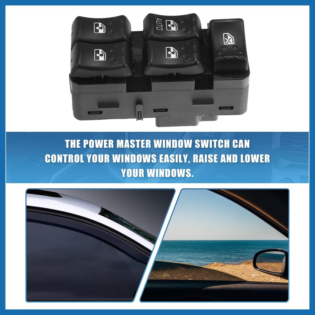 1 Set 22664398 Car Master Power Window Switch Front Driver Side for Saturn Ion 2003-2007 Item Replacement