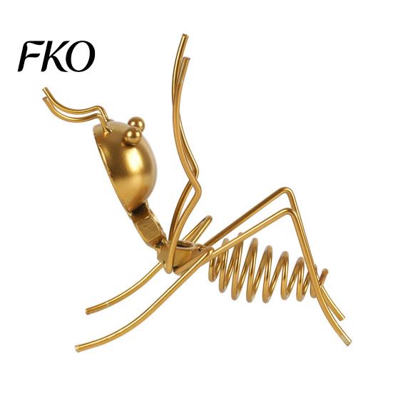 Expositor de Vinho Atraente Metal Ant Rack, Suporte de Garrafa Autoportante, Rack Dourado Retro Estável Ornamento de Arte Suporte Vermelho, para Casa Cozinha Bar