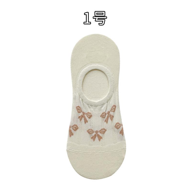 Socks Spring Invisible Socks Deodorant Can Not Fall Off With Short Socks Non-Slip Shallow Boat Socks
