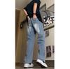JYL Men's Jacquard Jeans  Tall Extended American Cargo Wide-Leg Denim