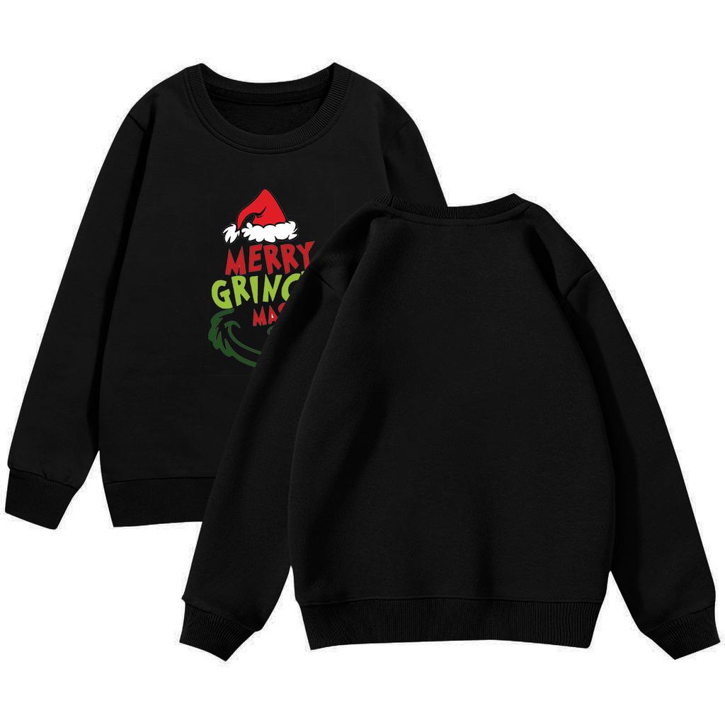 Christmas Day Girls Round Neck Pullovers For Kids Printed Baby Tops