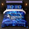 Hertha Bsc Custom Name Text Bedding Set 1 Duvet Cover+2 Pillowcases Soccer Logo Personalized Gift For Special Occasion Bedroom Decor
