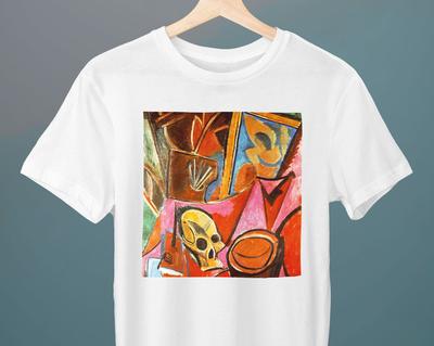 Komposition mit Totenkopf, Pablo Picasso Gemälde, Unisex T-Shirt, Kunst T-Shirt, Fine Art T-Shirt, Geschenk für Sie, Geschenk für Ihn, Geschenk für Kunstliebhaber