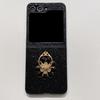 Samsung Z Flip6 Starry Sky Glitter Stand Hard Case, Z Flip4/Flip7 Compatible