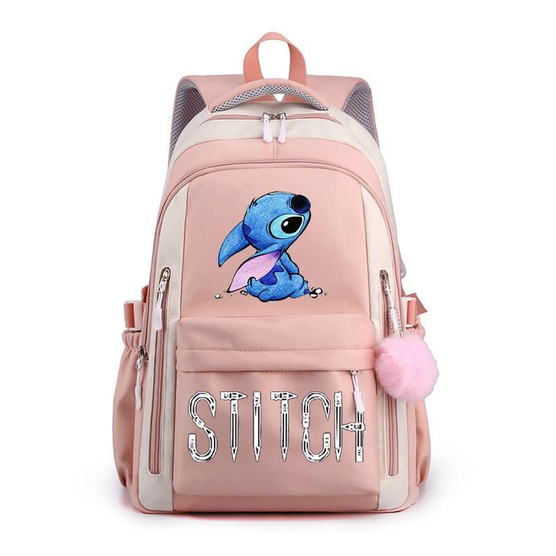 Cartoon Printed Casual Backpack High School Student Large Capacity Backpack