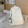 Schoolbag New Schoolbag Female College Student Korean Version Ins Large Capacity Solid Color Backpack Junior High School Backpack