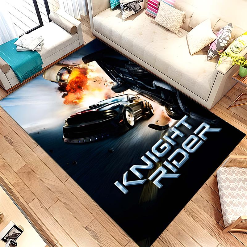Knight Rider (14) Rug Suitable For Living Rooms Bedrooms Computer Rooms Dining Areas And Placement Under Tables And Chairs Also An Ideal Choice For Of